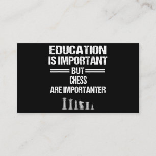 Chess Piece Education Humor Sarcastic Funny Christ Visitekaartje