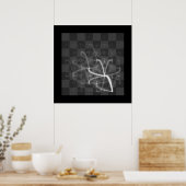 Chess Piece Journey (White King's Knight) Poster (Keuken)