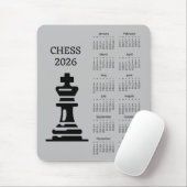 Chess Piece King 2026 Calendar Mousepad Muismat (Met muis)