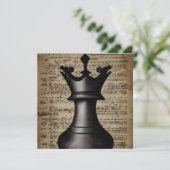  Chess Piece King Witchcraft Kaart (Staand voorkant)