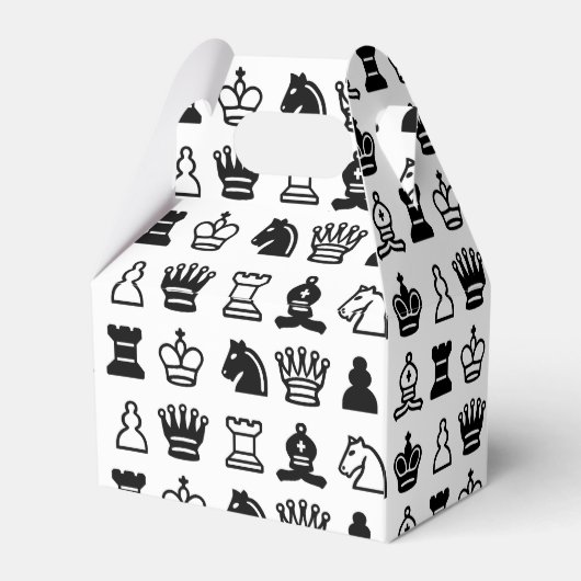 Chess Piece Pattern Bedankdoosjes (Achterkant)