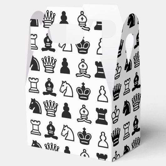 Chess Piece Pattern Bedankdoosjes (Geopend)