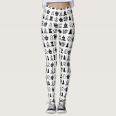 Chess Piece Pattern Leggings (Voorkant)