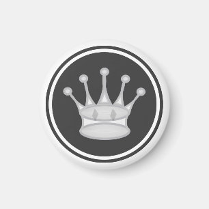 Chess Piece White Queen Magneet