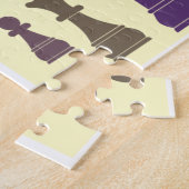 Chess Pieces Jigsaw Puzzle Legpuzzel (Zijkant)