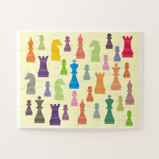 Chess Pieces Jigsaw Puzzle Legpuzzel