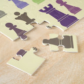 Chess Pieces Jigzaag Puzzle Legpuzzel (Zijkant)