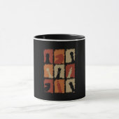 Chess Pieces Retro Mok (Midden)