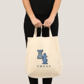 Chess Piecks Grocery Canvas tas (Voorkant (product))