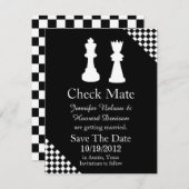 Chess Pineergeveegd sparen de datum aankondiging (Voorkant / Achterkant)