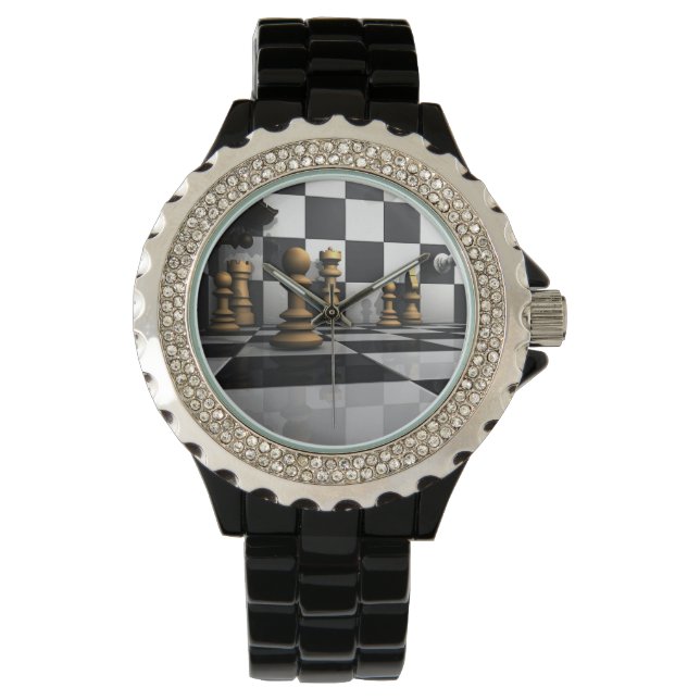 Chess Play King Horloge (Voorkant)