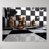 Chess Play King Poster (Voorkant)