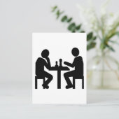 Chess player briefkaart (Staand voorkant)
