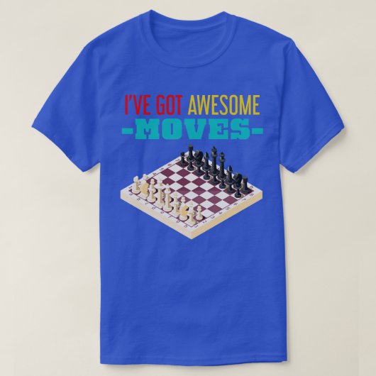 Chess Player-cadeautjes verplaatsen T-shirt (Design voorkant)