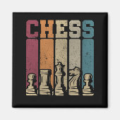 Chess Player Checkmate  Chess Piecks Magneet (Voorkant)