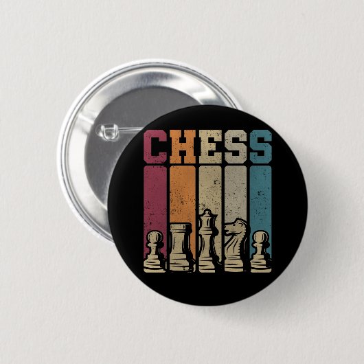 Chess Player Checkmate Chess Piecks Ronde Button 5,7 Cm (Voorkant /achterkant)