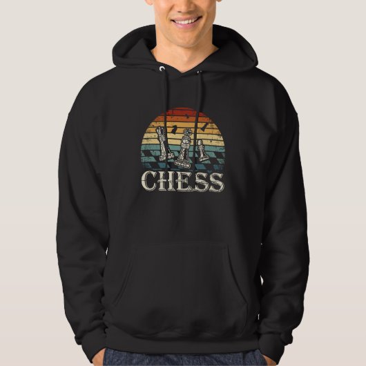 chess player chess pieces checkmate chess hoodie (Voorkant)