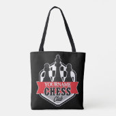 Chess Player Club Checkmate met de persoonlijke na Draagtas (Achterkant)