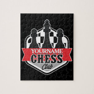 Chess Player Club Checkmate met de persoonlijke na Legpuzzel