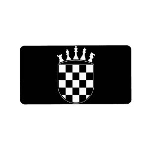 Chess Player Gifts for Croats Etiket