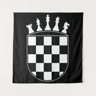 Chess Player Gifts for Croats Wandkleed