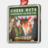 Chess Player Holiday Gift Metal Ornament (Links)