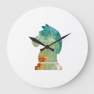 Chess Player Horse Knight Chess Lover Gift Grote Klok