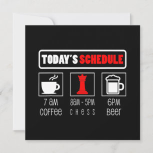 Chess Player   Koffiekaas op tĳdschema Kaart