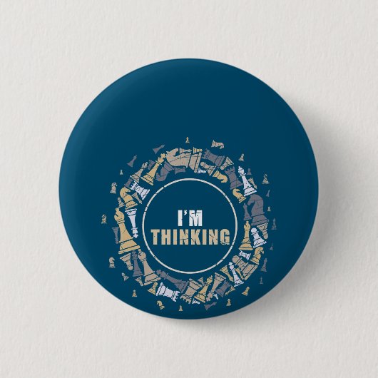 Chess Player Nerd Chess Lover Gift Chess Ronde Button 5,7 Cm (Voorkant)