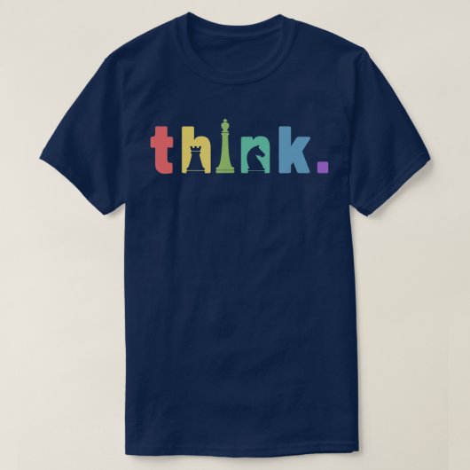 Chess Player Think Checkmate Grandmaster Chess Pie T-shirt (Design voorkant)