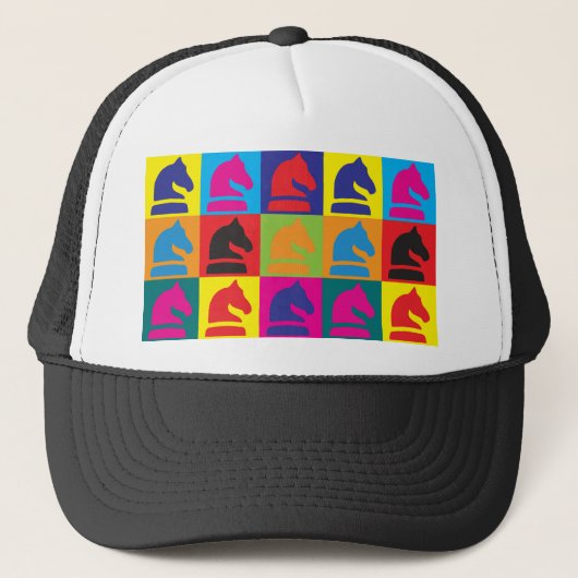 Chess Pop Art Trucker Pet (Voorkant)