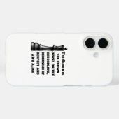 Chess Queen Black White Power Respect Strategie Case-Mate iPhone Case (Achterkant (horizontaal))