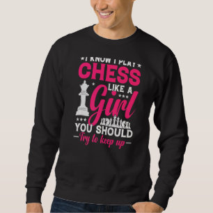 Chess Queen probeert me op te houden als een meisj Trui