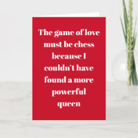 Chess Queen Typography Valentijn's Day