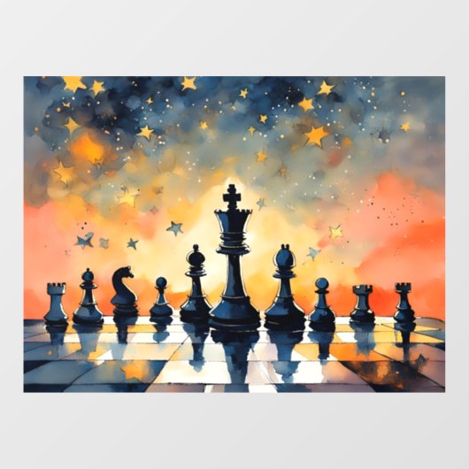 Chess Raamsticker (Vel)