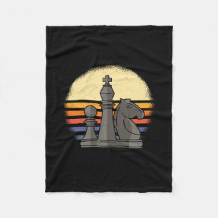 Chess Retro Fleece Deken