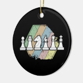 Chess Retro Keramisch Ornament (Links)