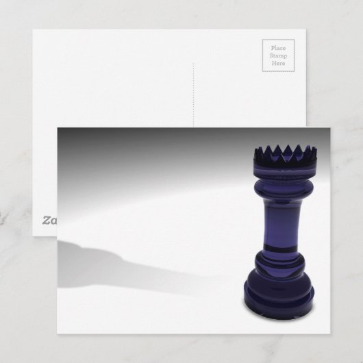 Chess Rook Briefkaart (Voorkant / Achterkant)