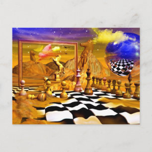 Chess Series, Chess Paintings, Chess art Briefkaart
