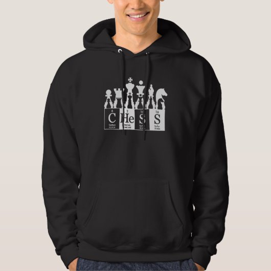 Chess sets periodic table elements for kids hoodie (Voorkant)