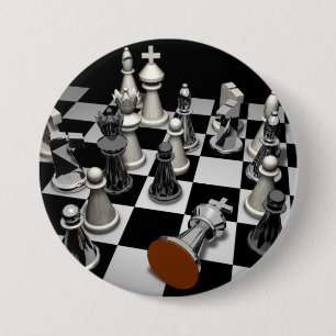 Chess Sleutelhanger Ronde Button 7,6 Cm