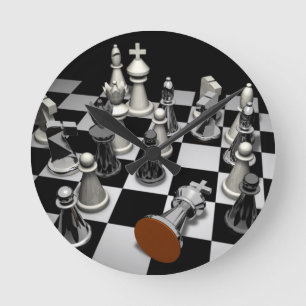 Chess Sleutelhanger Ronde Klok