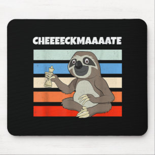 Chess Sloth Slow Ceckmate in one Funny Chess Muismat
