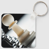 Chess Soldier Printed Keychains Sleutelhanger (Achterkant)