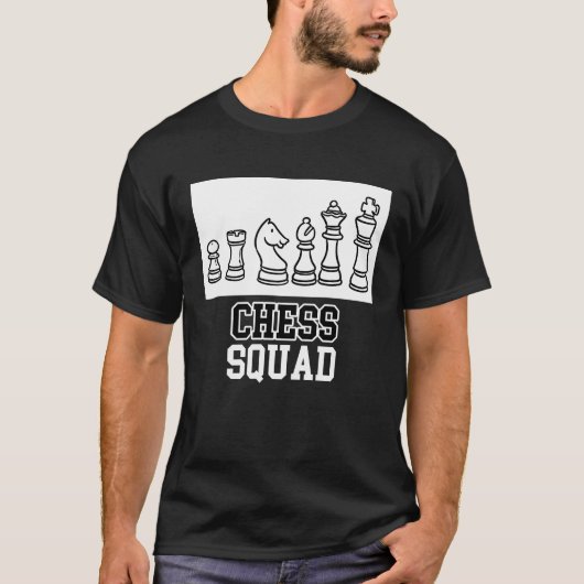 Chess Squad  Quote Checkmate T-shirt (Voorkant)