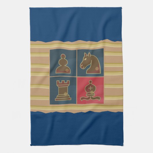 Chess Squares Theedoek (Verticaal)