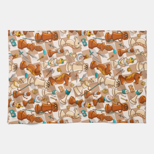 Chess-strijd Theedoek (Horizontaal)