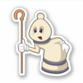 Chess-stuk bisschop op Chess Sticker (Voorkant)