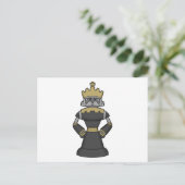 Chess-stuk King Crown Chess Briefkaart (Staand voorkant)