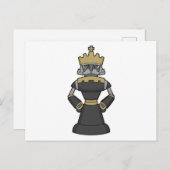 Chess-stuk King Crown Chess Briefkaart (Voorkant / Achterkant)